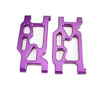 Yurefax Bras oscillants de Bras de Suspension Avant en Alliage d'aluminium, 2 pièces, for Wltoys, for Voiture RC 104001 1/10 Biellette de Bras de Suspension(Purple)