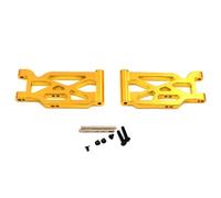Yurefax Bras oscillants de Bras de Suspension Avant en Alliage d'aluminium 2 pièces, for Wltoys, for Voiture 104001 1/10 RC Biellette de Bras de Suspension(Yellow)