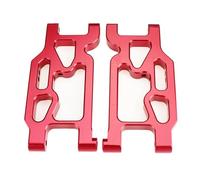 Yurefax Bras oscillants de Bras de Suspension Avant en Alliage d'aluminium, 2 pièces, for Wltoys, for Voiture RC 104001 1/10 Biellette de Bras de Suspension(Rot)