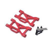 Yurefax Bras oscillants de Bras de Suspension Avant en Alliage d'aluminium, for Wltoys, for Voiture RC 104001 1/10 Biellette de Bras de Suspension(Rot)