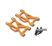 Yurefax Bras oscillants de Bras de Suspension Avant en Alliage d'aluminium, for Wltoys, for Voiture RC 104001 1/10 Biellette de Bras de Suspension(Yellow)