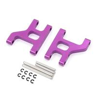 Yurefax Bras oscillants de Bras de Suspension Avant en métal, 2 pièces, Voiture sur chenilles 1/10 RC, for Tamiya, for CC01 CC-01 Biellette de Bras de Suspension(Purple)