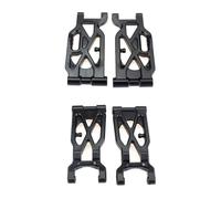 Yurefax Bras oscillants de Bras de Suspension Avant et arrière, for Wltoys, for pièces de Rechange de Voiture RC 104001 1/10 104001-1858/104001-1859 4 pièces Biellette de Bras de Suspension