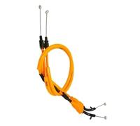 Yurefax Câble d'accélérateur en acier for moto, 2 pièces, for YZFR1, YZFR1M, YZFR1S, R1, R1M, R1S, 2015, 2016, 2017, 2018, 2019, 2020, 2021, 2022, 2023 Ligne d'embrayage pour moto(Orange)