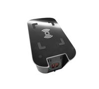 Yurefax Chargeur sans Fil QI for Voiture 15 W, Charge Rapide for téléphone Portable USB, for Volvo, XC60 S60 V60 C60 XC90 S90 V90 2018 2019 2020 Accessoires Chargeur de Voiture(for Black XC60 S60)