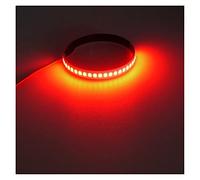 Yurefax Clignotant universel for motos, 2 pièces, bande lumineuse 12V, for Harley, 45m-70mm, ambre rouge blanc bleu Clignotants pour moto(Rot)