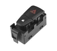 Yurefax Commutateur de verrouillage de porte de feu d'avertissement de danger de voiture for 2010-2015, for Renault, 252905668R Bouton de commutation des feux de détresse