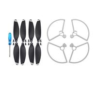Yurefax Couvercle de Protection d'hélice + 2 Paires d'hélices à Faible Bruit à dégagement Rapide, for DJI, for Mavic, for Mini, Kits d'accessoires Hélice de Drone(Silver)