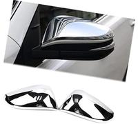 Yurefax Couvercle de rétroviseur latéral, for Toyota, for RAV4, 2013 2014 2015 2016 2017 2018, garniture moulage extérieure chromée ABS Couverture de rétroviseur