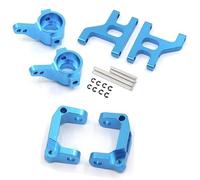 Yurefax Ensemble de Bras de Suspension de Support de moyeu C, Tasse de Direction Avant en métal, Voiture sur chenilles 1/10 RC, for Tamiya, for CC01 CC-01 Biellette de Bras de Suspension(Blue)