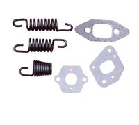 Yurefax Ensemble de Montage Ressort Tampon AV Joint carburateur, for Partner, 350 351 352 370 390, pièce Rechange for Outil for tronçonneuse Ressort Anti-Vibrations
