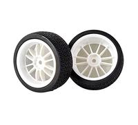 Yurefax Éponge d'insertion de Roue pneus Vitesse 4 pièces, for HSP, for HPI, Voiture Tourisme 1/10 1.10 Pneus pour Voitures télécommandées(6031W-6091)