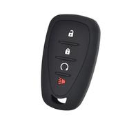 Yurefax Étui en Silicone for clé de Voiture, Protection for télécommande sans à 4 Boutons, for Chevrolet, for Camaro, for Cruze, Malibu, Sonic, Impala, Volt 2016-2018 Étui pour clé de Voiture