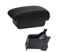 Yurefax For Alto 2008-2016 boîte Console centrale stockage rénovation support de verre accessoires de voiture Accoudoir de voiture(BLACK C3 Black White Nousb)