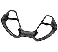 Yurefax, for Kia, Forte K3 2016-2018, DX Garniture de Couverture de Bande de Volant intérieure en Fibre de Carbone Autocollants intérieurs d'automobile Noir Autocollant pour Volant