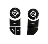 Yurefax For Land, for Rover, for Discovery 5, for Range, for, for Sport for autocollants de garniture VogueButton Interrupteur de volant de voiture(BLACK Style B Black)