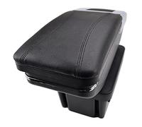 Yurefax For VW, for Golf, Mk7 2013-2017 Console centrale accoudoir boîte de rangement accoudoir rotatif intérieur voiture accessoires pièces Accoudoir de voiture(BLACK Black Thread)