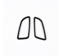 Yurefax Garniture d'autocollant de décoration cadre sortie climatisation tableau bord voiture, for Mercedes-Benz, classe C W205 Décoration de garniture de ventilation de voiture(Schwarz)