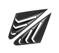 Yurefax Garniture de Couvercle volet persienne fenêtre arrière Voiture, for Garniture Ventilation latérale A3L 2021 Persienne de Lunette arrière(Carbon Fiber)