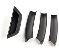 Yurefax Garniture de poignée de porte de voiture Garniture de couvercle traction poignée porte intérieure voiture, pour Bmw, pour X3, pour X4, autocollants bol, panneau intérieur(Black 4 Piece Set)