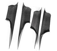 Yurefax Garniture de poignée de porte de voiture Poignée de porte intérieure voiture, pour Bmw série 7 F01, portes pour avant arrière gauche droite, panneau barre traction, revêtement(BLACK Set 14)