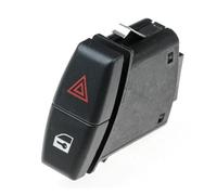 Yurefax Interrupteur d'urgence interrupteur d'avertissement de danger voiture, for, série 1 3 5 X1 X3 X5 X6 61316919506 Bouton de commutation des feux de détresse