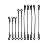 Yurefax Jeu de 10 maillons métalliques de Suspension, Barre Panhard, échelle 1/10, Chenille RC, empattement de 324mm, for Traxxas, for TRX4 Defender Biellette de Bras de Suspension