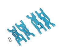 Yurefax Jeu de Bras de Suspension Avant et arrière en métal, for Losi, for 1/18 Mini-T 2.0 2WD Stadium RC Truck Car, pièces de Mise à Niveau 4 pièces Biellette de Bras de Suspension(Blue)