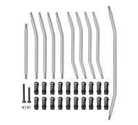 Yurefax Kit de biellette et d'extrémité en Acier Inoxydable, Non assemblé 1/10, for Axial, for SCX10 II 90046, for Wraith 90018 90048 Lien de Suspension(for Wraith 90018)