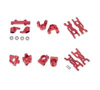 Yurefax Kit de Bras de Suspension d'articulation de Direction, for Camion Losi 1/18 Mini-T 2.0 2WD RC Biellette de Bras de Suspension(Rot)