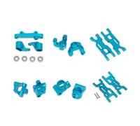 Yurefax Kit de Bras de Suspension d'articulation de Direction, for Camion Losi 1/18 Mini-T 2.0 2WD RC Biellette de Bras de Suspension(Blue)
