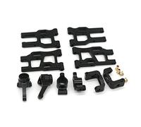 Yurefax Kit de Bras de Suspension de Bloc d'articulation de Direction, for Accessoires de Rechange de Voiture LC Racing PTG-2 1/10 RC Biellette de Bras de Suspension(Schwarz)