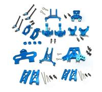 Yurefax Kit de roulettes, Blocs de Direction, Bras de Suspension, for Traxxas, for Voiture LaTrax Teton 1/18 RC Biellette de Bras de Suspension(Blue)