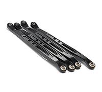 Yurefax Liaison de biellette de Changement de Vitesse de Suspension supérieure et inférieure de Voiture RC, Chenille 1/10 RC, for Axial, for Wraith 90018 Biellette de Bras de Suspension(Lower-Black)
