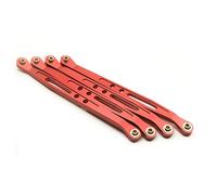 Yurefax Liaison de biellette de Changement de Vitesse de Suspension supérieure et inférieure de Voiture RC, Chenille 1/10 RC, for Axial, for Wraith 90018 Biellette de Bras de Suspension(Lower-Red)
