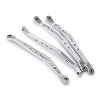 Yurefax Liaison de biellette de Changement de Vitesse de Suspension supérieure et inférieure de Voiture RC, Chenille 1/10 RC, for Axial, for Wraith 90018 Biellette de Bras de Suspension(Upper-Silver)