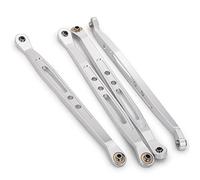 Yurefax Liaison de biellette de Changement de Vitesse de Suspension supérieure et inférieure de Voiture RC, Chenille 1/10 RC, for Axial, for Wraith 90018 Biellette de Bras de Suspension(Lower-Silver)