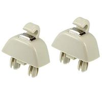 Yurefax Lot de 2 Clips Fixation for Pare-Soleil 4F0857561 6R0857561Y20 Beige Crochet de Fixation pour Pare-Soleil de Cabine de(Beige)