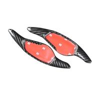 Yurefax Lot de 2 extensions de levier de vitesse en fibre de carbone for volant de voiture, for Hyundai, LA, for Festa 2019 2020 2021 Palettes de changement de vitesse pour voiture(Schwarz)