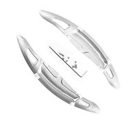Yurefax Lot de 2 extensions levier vitesse DGS for volant voiture, accessoires, for Porsche, for PANAMERA, 2017-2018 Palette de changement de volant de voiture(Silver)