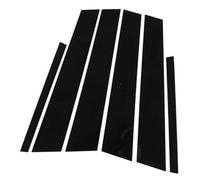 Yurefax Lot de 6 Garnitures de Couverture de Montant de fenêtre de Porte de Voiture, for Peugeot, 208 2010-2016, A-Noir Garniture de vitre de Voiture(Black A-Black)