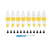 Yurefax Lot de 8 hélices 4726 for DJI, for Mavic, for Mini, Drones 4726F Hélice colorée à Installation Rapide Lame à Faible Bruit avec Outil de Retrait Accessoire Hélice de Drone(Yellow Stripe)