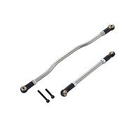 Yurefax Maillons de direction réglables, embout de tige en métal, 2 pièces, 1/10 RC, voiture sur chenilles axiale Capra 1.9, Buggy de piste illimité RTR et Kit Biellette de bras de suspension(Schwarz)