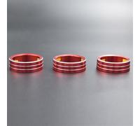 Yurefax Moulures décoratives intérieures for bouton de climatisation, for VW, for, accessoires rénovation 2019 2018, style voiture Décoration de garniture de ventilation de voiture(Rot)