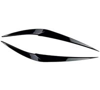 Yurefax Paire de garnitures paupières phare, autocollant couverture, décoration sourcils, for, X1 F48 2016 2017 2018 2019 2020, noir brillant Paupière de phare