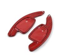 Yurefax Palette de changement de vitesse de volant en fibre de carbone for voiture, for, RS4 RS5 RS7 2020-2022, for RS6 2019-2022 Palettes de changement de vitesse pour voiture(Rot)