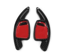 Yurefax Palette de changement de vitesse de volant en fibre de carbone for voiture, for, RS4 RS5 RS7 2020-2022, for RS6 2019-2022 Palettes de changement de vitesse pour voiture(Schwarz)
