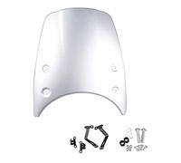 Yurefax Pare-Brise ABS ABS Pare-Brise Pare-Brise Pare-Brise Pare-Brise Couvercle de carénage de Phare, for BMW, R Nine T 2014 2015 2016 2017 R9T R NINET Pare-Brise de Moto(Silver)