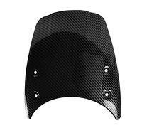 Yurefax Pare-Brise ABS Flyscreen Fly Shield Cover Déflecteur de Vent, for BMW, R Nine T Pare-Brise 2014 2015 2016 2017 R9T Scrambler ABS Pare-Brise de Moto(Carbon Look)