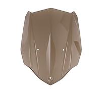 Yurefax Pare-Brise de Moto avec Support de Montage, déflecteur de Vent, for Yamaha, MT-03 2016 2017 2018 Pare-Brise de Moto(Braun)